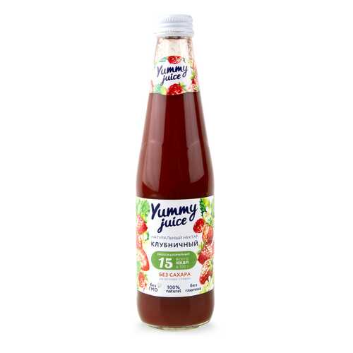 Нектар Yummy juice клубничный без сахара в Дикси