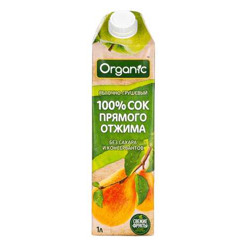ORGAN'C Яблочно-грушевый сок прямого отжима, 1л в Дикси