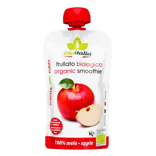 Пюре Bioitalia из яблока смузи 120 г в Дикси