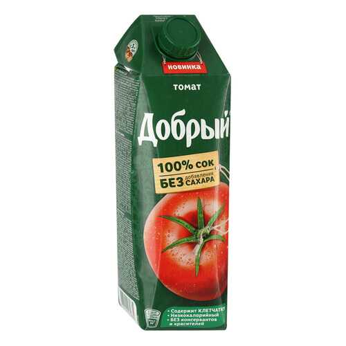 Сок ДОБРЫЙ Томат T-Pack 1л*4 шт в Дикси