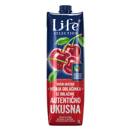 Сок Life premium вишневый 1 л в Дикси