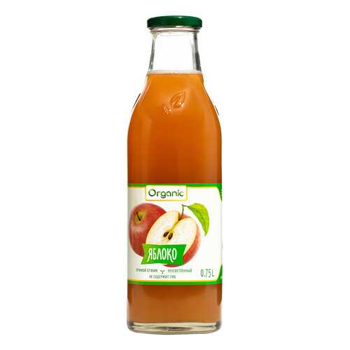 Сок Organic Яблоко прямого отжима 750 мл (стекло) в Дикси