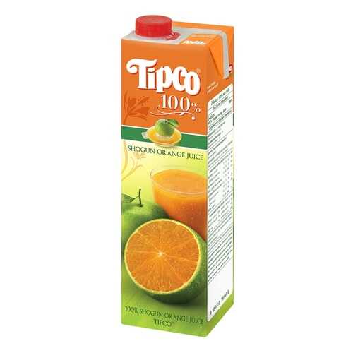 Сок TIPCO апельсиновый прямого отжима 1л Tetra Pack Таиланд в Дикси