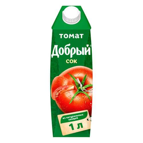 Сок томат Добрый с солью с мякотью 1 л в Дикси